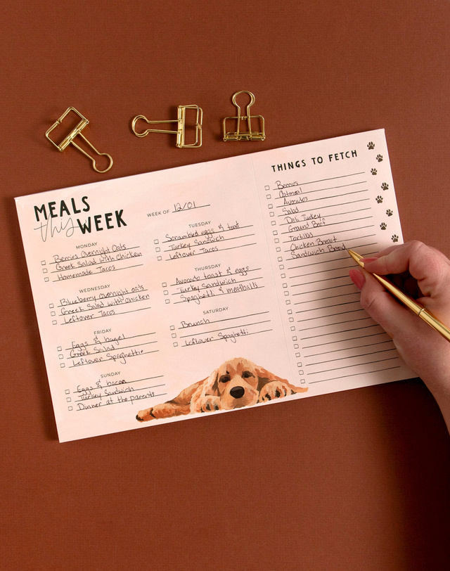 Things to Fetch Dogs Menu Market Notepad, 1 of 2