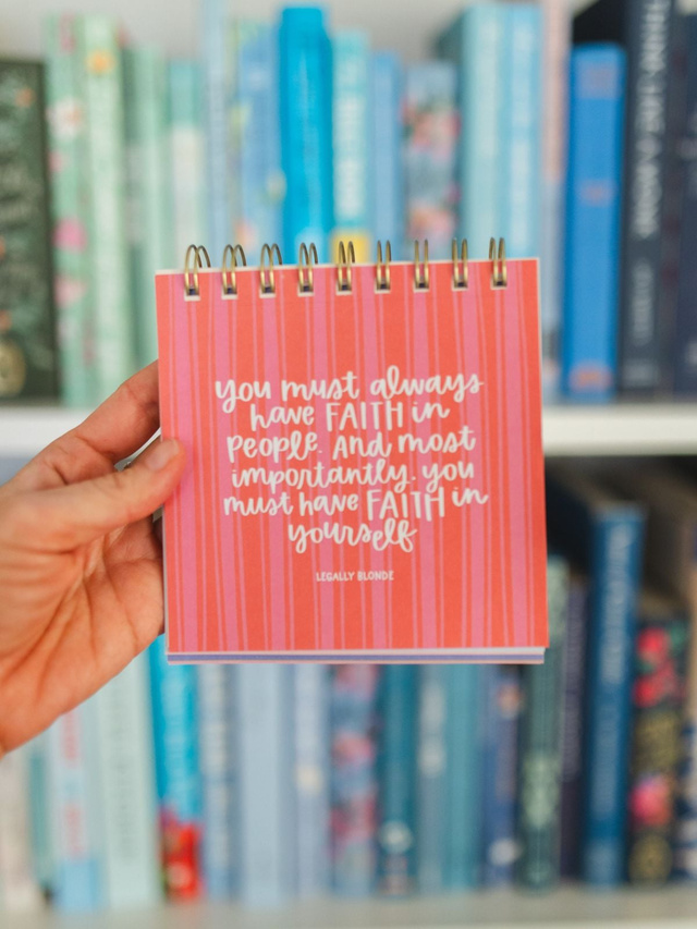 52 Weeks of Rom Com Quotes Desk Flip Calendar, 2 of 7