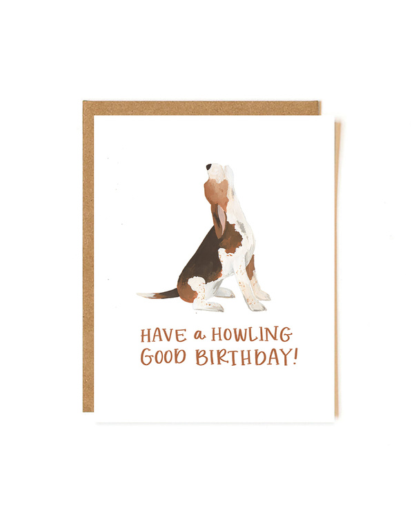Howling Good Birthday Greeting Card, 1 of 1