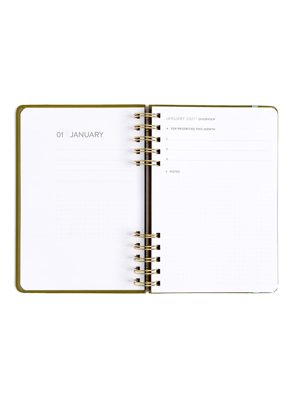 Green Spiral Planner - 2027 Calendar Year, 4 of 7