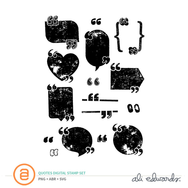 Quotes Digital Stamp Set, 1 of 1