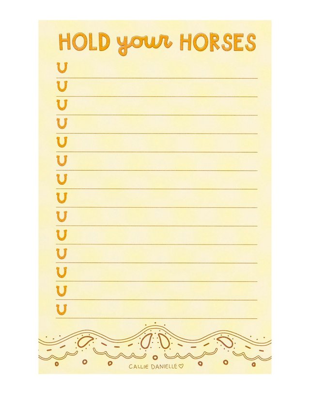 Hold Your Horses Southern Notepad, 1 of 2