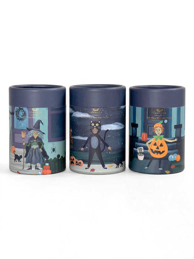 Trick-Or-Treaters - 100 Piece Mini Halloween Jigsaw Puzzles - Set of 3, 1 of 6