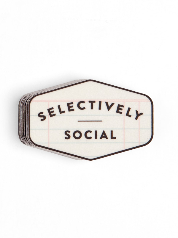 Selectively Social Decal Sticker, 1 of 1