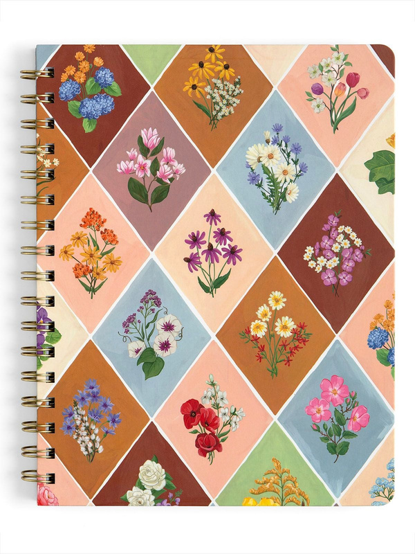 Vintage Blooms Floral Spiral Notebook, 3 of 4