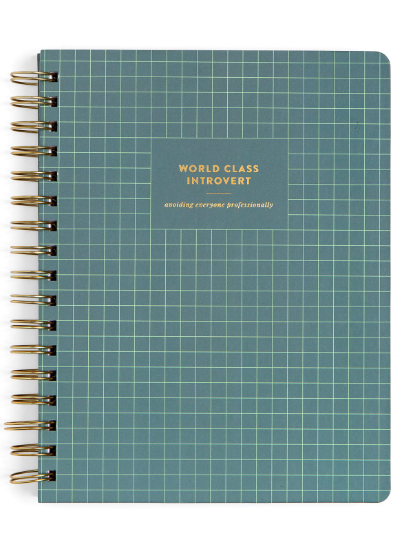 World Class Introvert 7×9 Spiral Notebook, 1 of 3