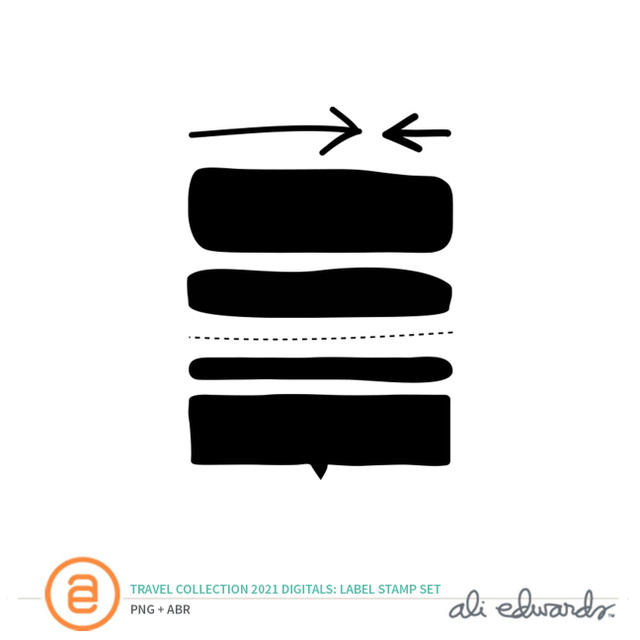 Travel Collection 2021 Digital 3×4 Label Stamp Set, 1 of 1