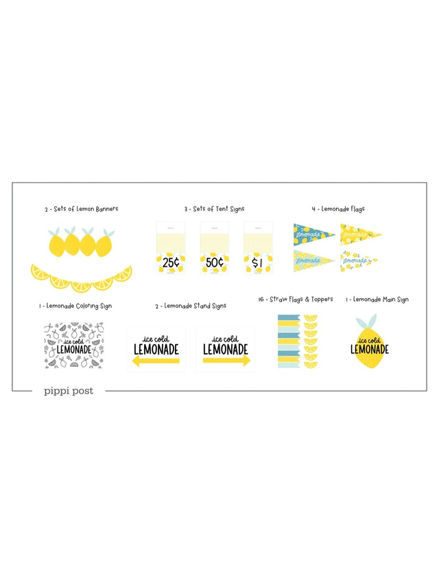 Lemonade Stand Printable Bundle, 1 of 5