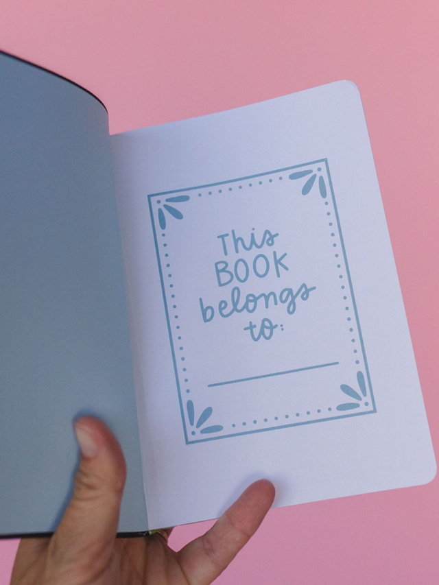 Light Blue Floral 5×7 Lined Softcover Book Journal, 2 of 6