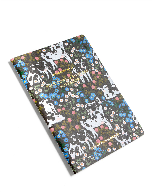 Milk Cows & Flowers Stitched Notebook, 2 of 3