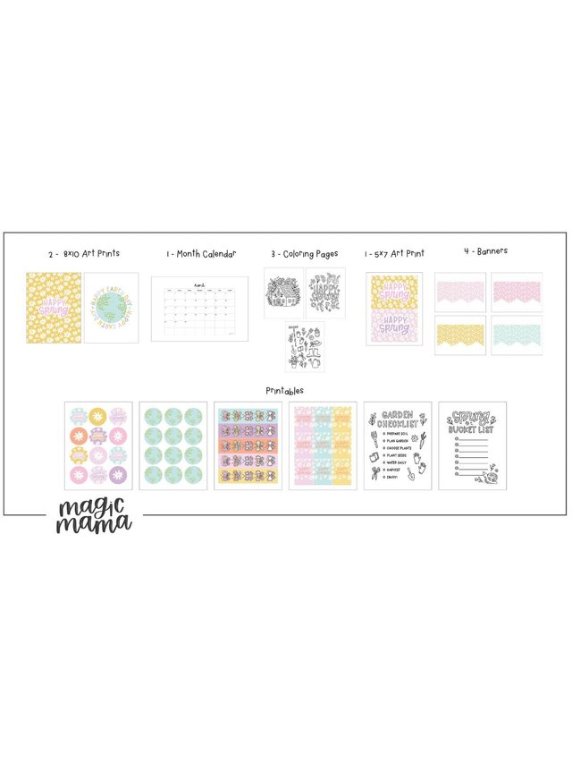 Spring Bucket List Digital Bundle, 2 of 3