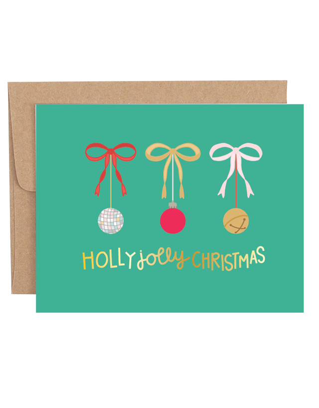 Holly Jolly Christmas Greeting Card, 1 of 1