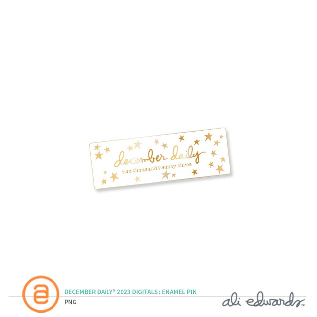 December Daily® 2023 Digital Enamel Pin, 1 of 1