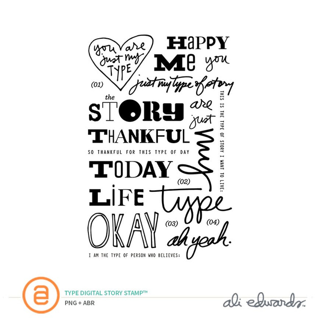 Type Digital Story Stamp™, 1 of 1