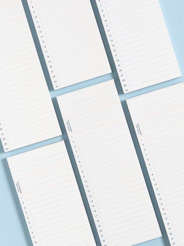 Notepad - 3×8 List , 4 of 5