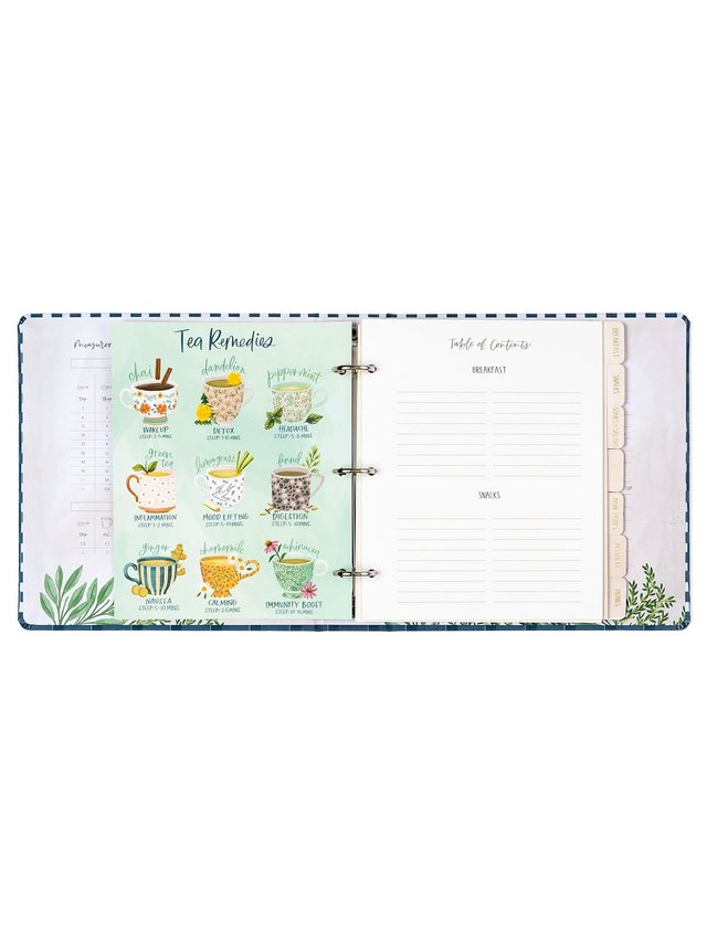 Navy Gingham Petite Recipe Binder, 5 of 11