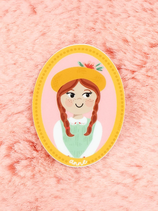 Anne of Green Gables Anne Shirley Portrait Decal Sticker, 2 of 2