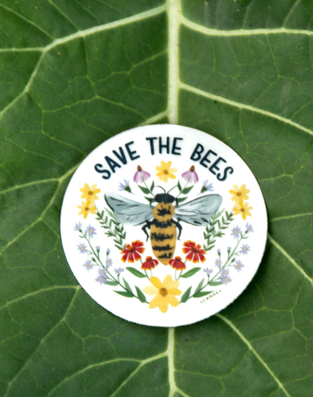 Save The Bees Clear Decal Sticker, 1 of 4
