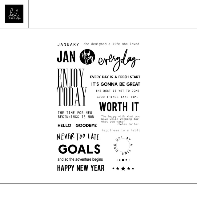 Digital January Captions Stamp, 1 of 1