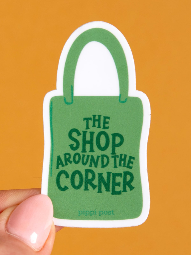 The Shop Around the Corner Tote Decal Sticker, 2 of 2
