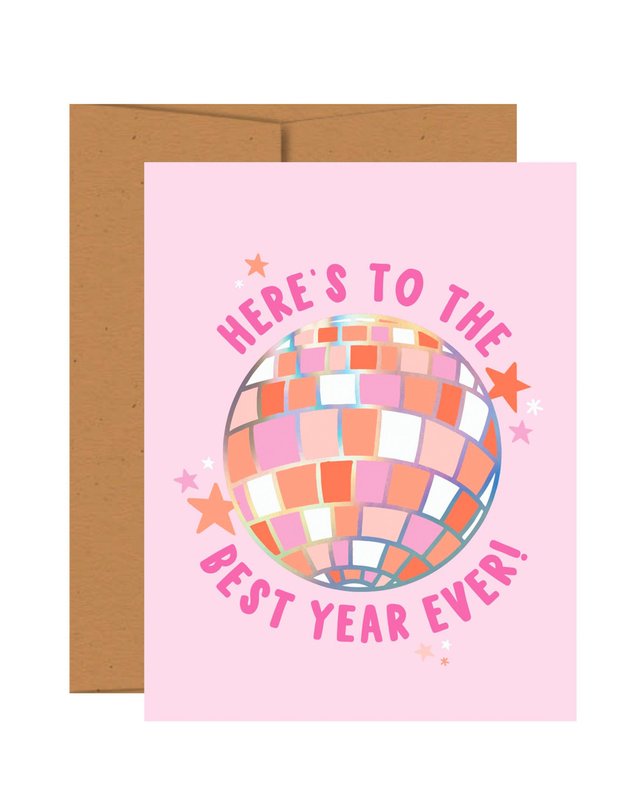 Here's to the Best Year Ever Greeting Card, 1 of 1