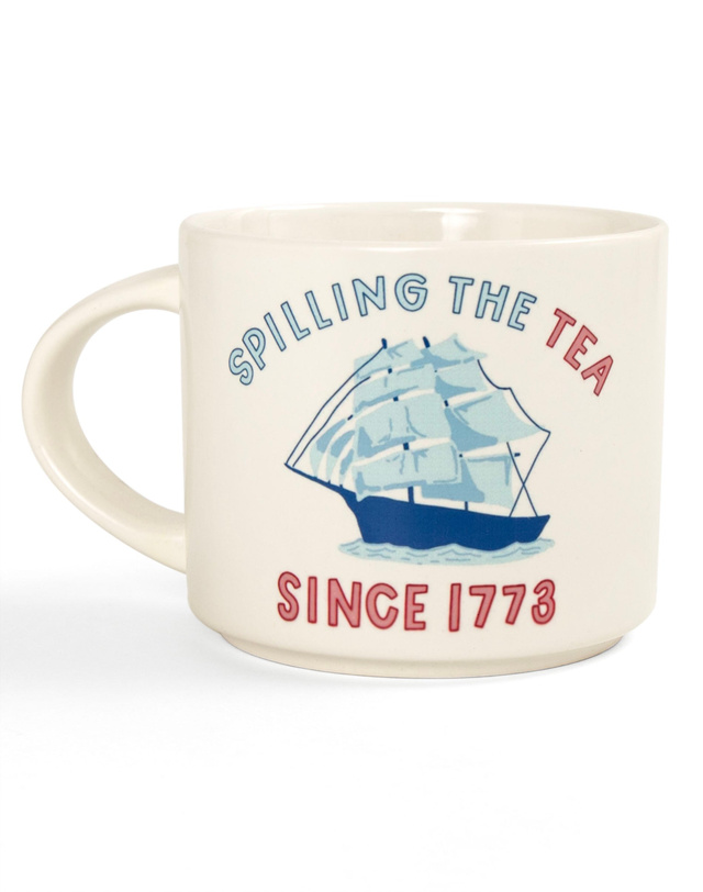 Spilling The Tea Large Ceramic Mug , 3 of 3