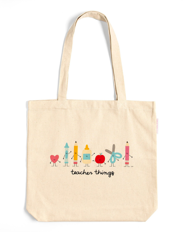 School Supplies Teacher Things Tote Bag, 1 of 1