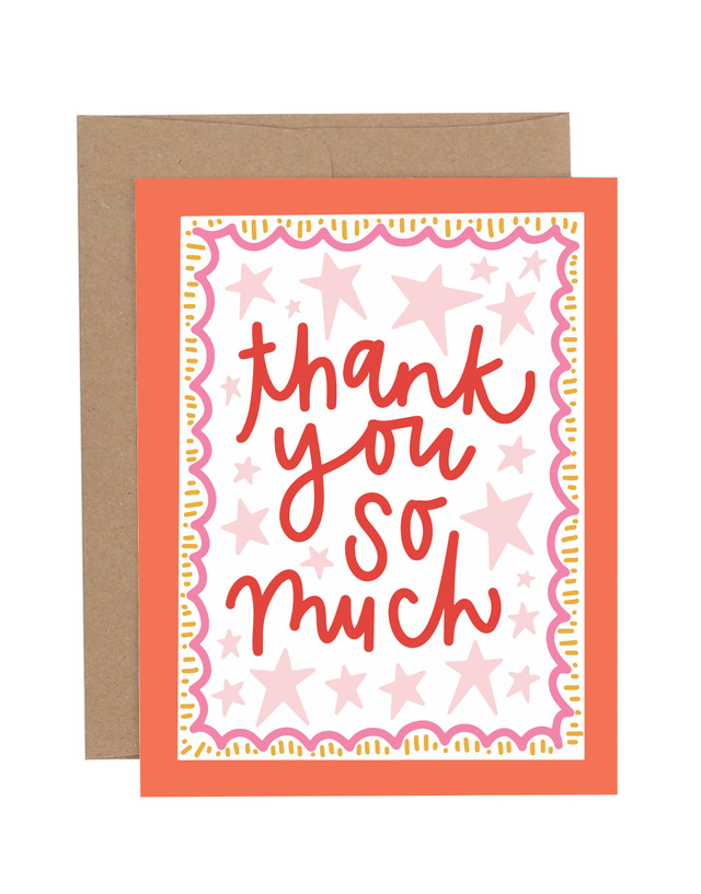 Thank You So Much Gratitude Greeting Card, 1 of 1