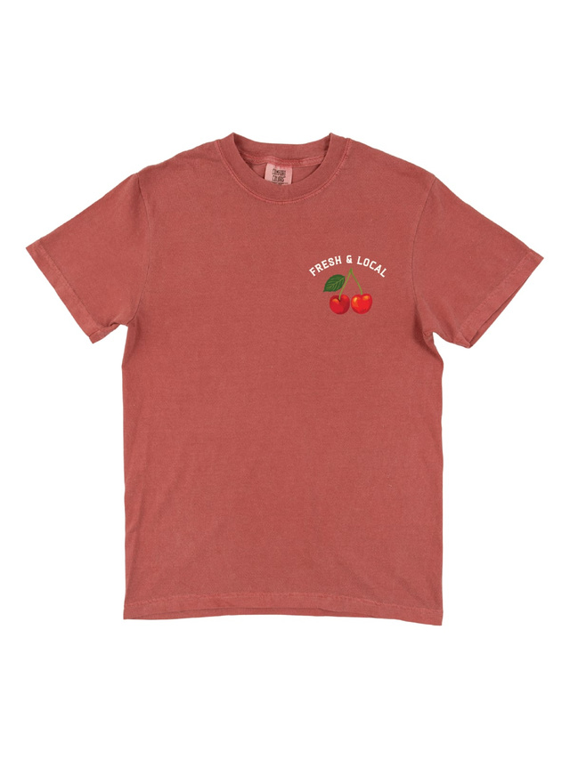 Cherry Grove Farmers Market Tee - Crimson, 4 of 4