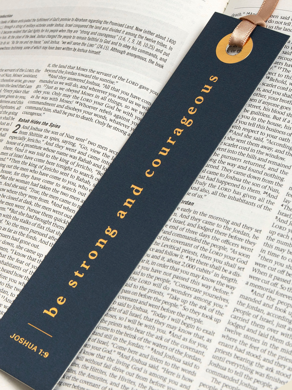 Be Strong And Courageous Scripture Bookmark, 1 of 2