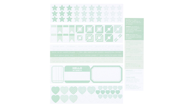 Color Collective Mini Sticker Booklet - Minty	, 1 of 2