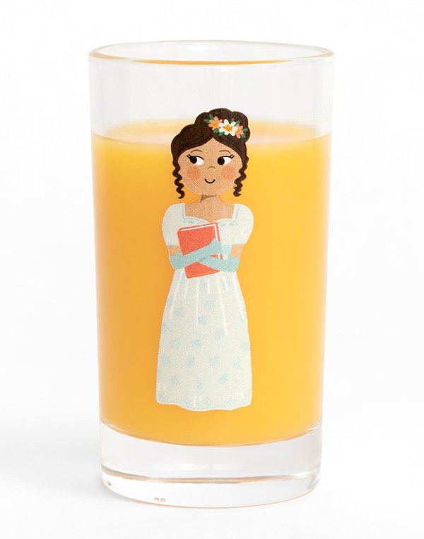 Pride and Prejudice Elizabeth Bennet Mini Juice Glass, 3 of 3