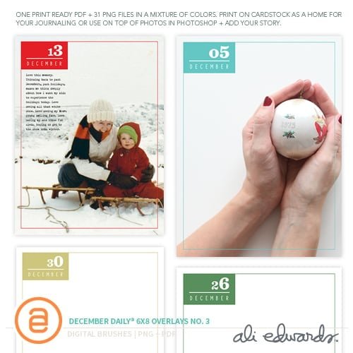 December Daily® 6×8 Digital Overlays No. 3, 1 of 1