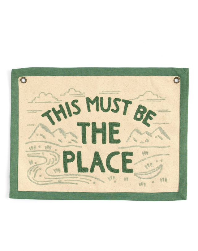 The Place Embroidered Canvas Banner, 2 of 4