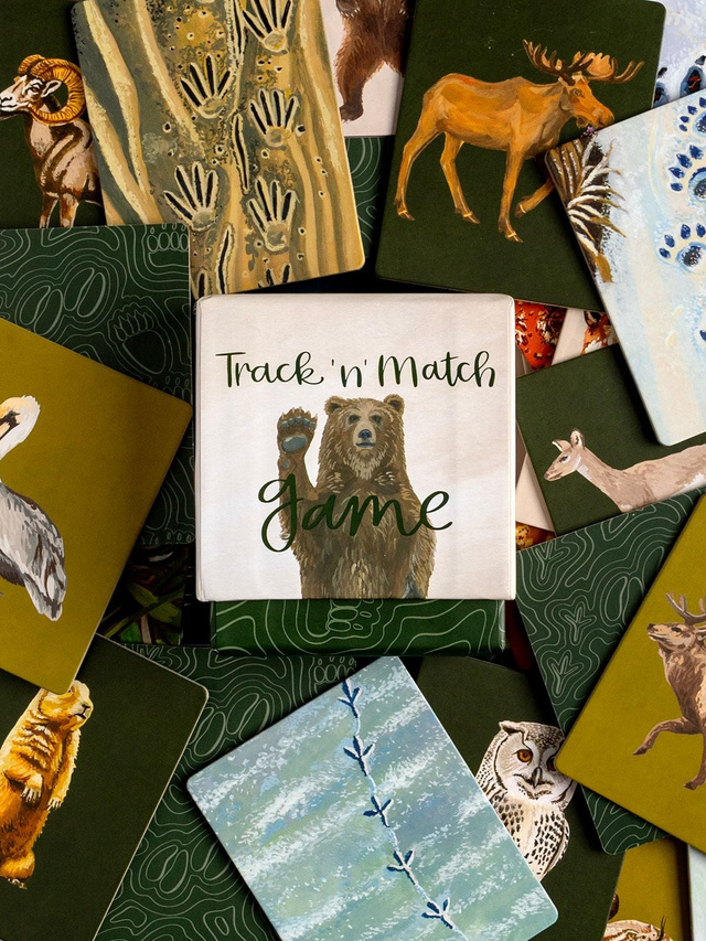 National Parks Animals & Tracks Memory Matching Card Game, 1 of 3
