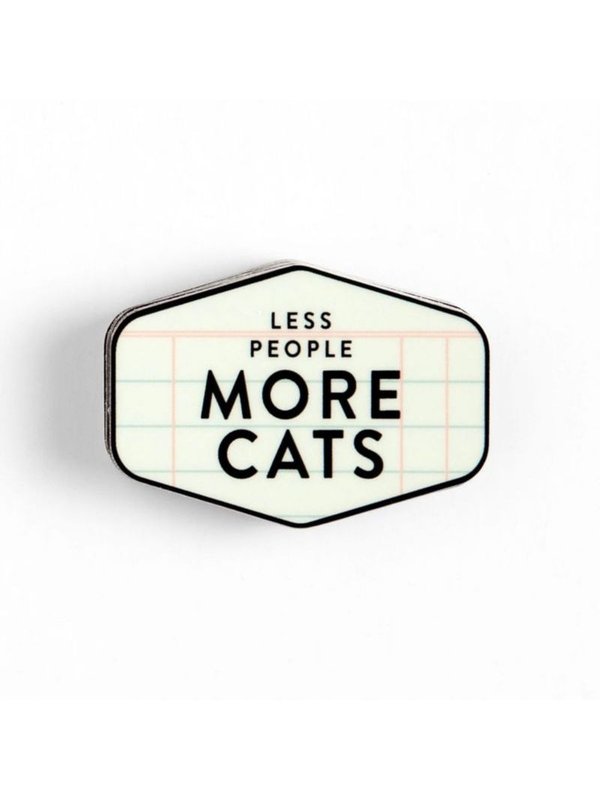 Less People More Cats Decal Sticker, 1 of 1