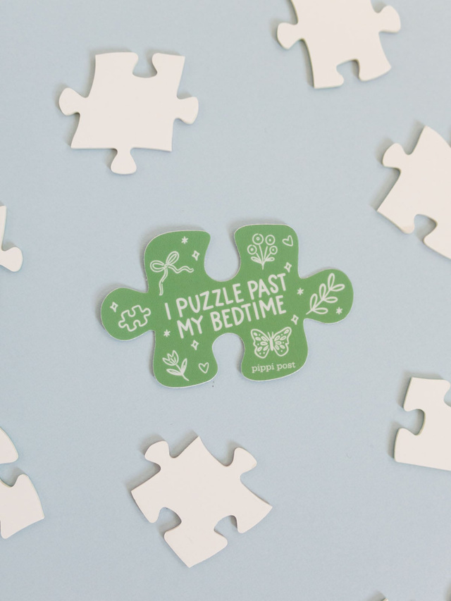 I Puzzle Past My Bedtime Decal Sticker, 2 of 3
