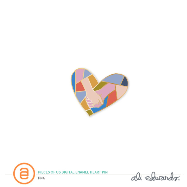 Pieces of Us Digital Enamel Pin, 1 of 1