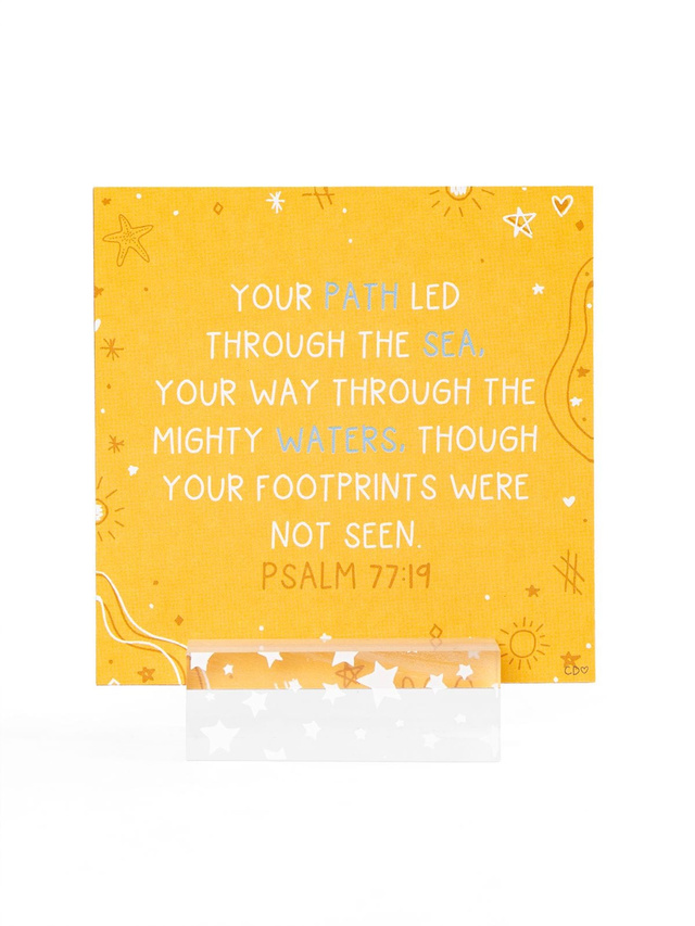 Verses for the Beach – Bible Verse Card Set + Display Stand, 5 of 8