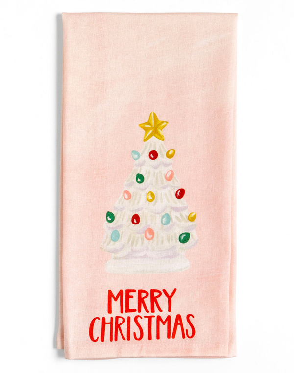 Vintage Christmas Tree Kitchen Towel, 4 of 4