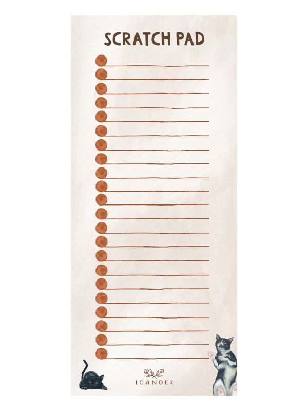 Scratch Pad Cats 4×9 To Do Notepad, 1 of 1