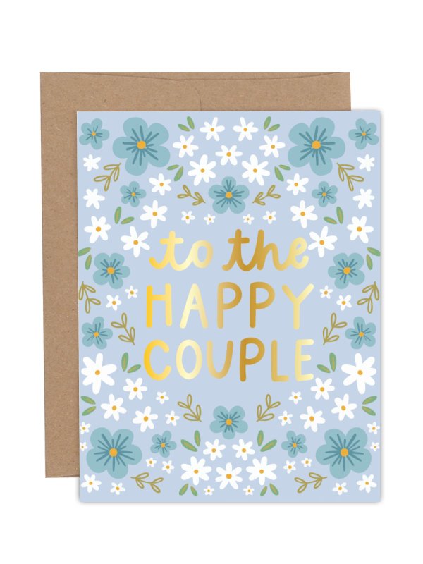 To The Happy Couple Engagement + Wedding Greeting Card, 1 of 1