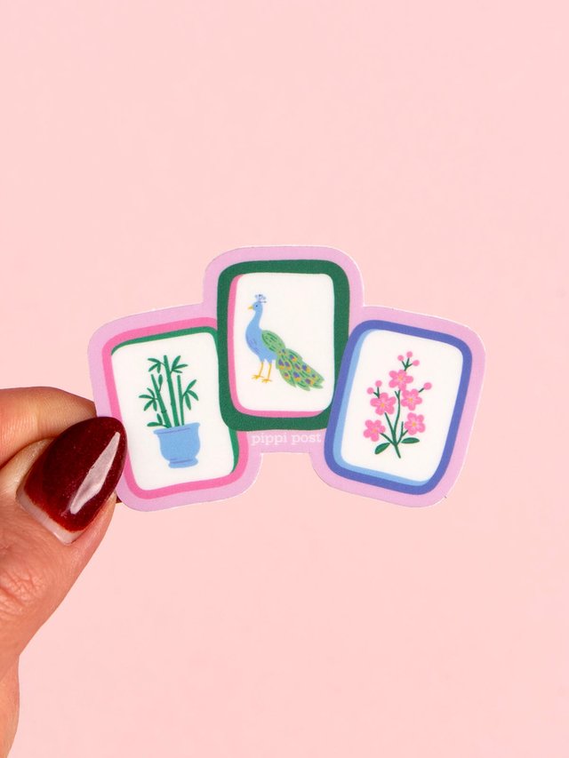 Mahjong Tiles Decal Sticker, 1 of 2
