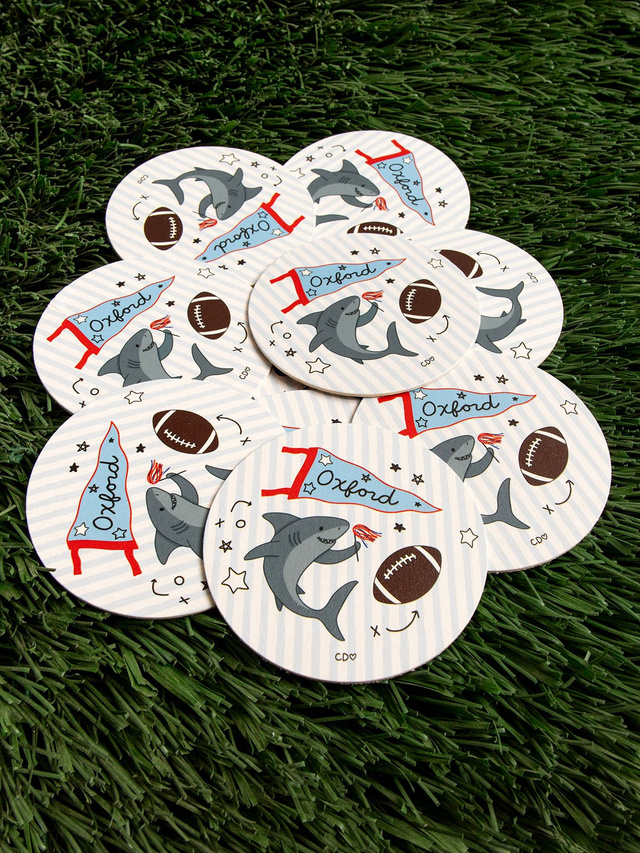 Oxford Football Game Day Paper Coasters - Set of 10, 1 of 3