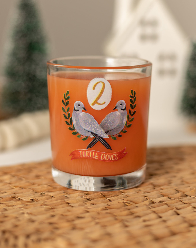 Two Turtle Doves 7.5oz Short Juice Glass, 1 of 3