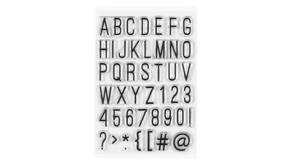 Stamp Set : 4×6 Highlights Solid Alphabet, 1 of 2