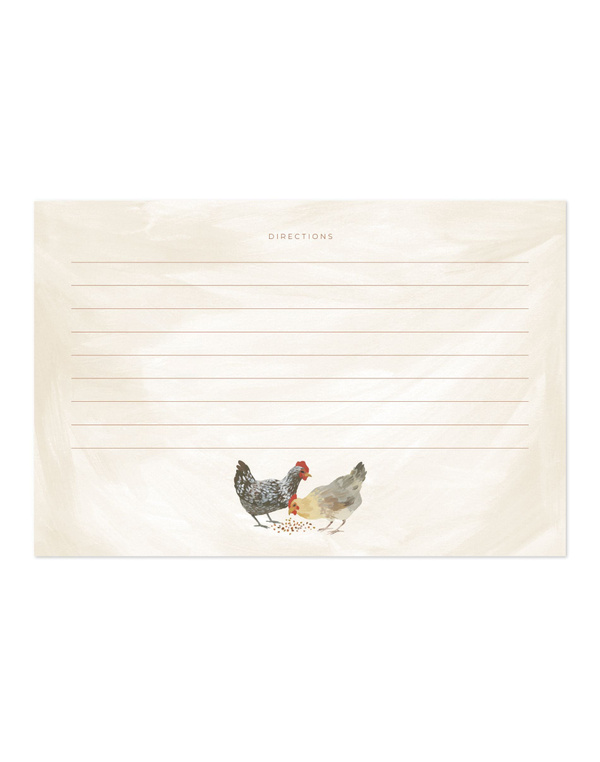 Chicken Meadows Tin Recipe Box, 3 of 3